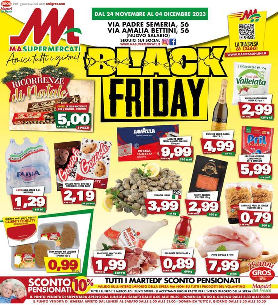 Volantino MA Supermercati | Black friday | 24/11/2023 - 4/12/2023