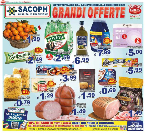 Volantino Sacoph | Grandi offerte | 24/11/2023 - 4/12/2023