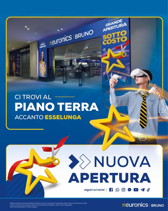 Volantino Euronics a Milano |  SOTTOCOSTO 2 | 27/11/2023 - 7/12/2023