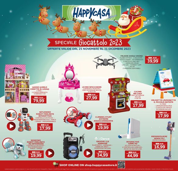 Volantino Happy Casa Store a Torri di Quartesolo | Sepciale giocattolo 2023 | 27/11/2023 - 31/12/2023
