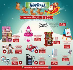Volantino Happy Casa Store | Sepciale giocattolo 2023 | 27/11/2023 - 31/12/2023