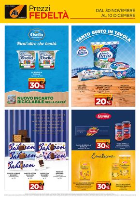 Volantino Alì e Alìper a Vicenza | Prezzi fedeltà | 30/11/2023 - 10/12/2023