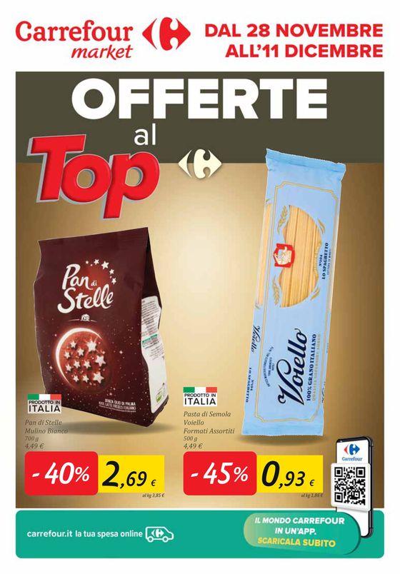 Volantino Carrefour Market | Offerte al top | 28/11/2023 - 11/12/2023