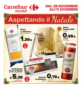 Volantino Carrefour Market | Aspettando il natale  | 28/11/2023 - 11/12/2023
