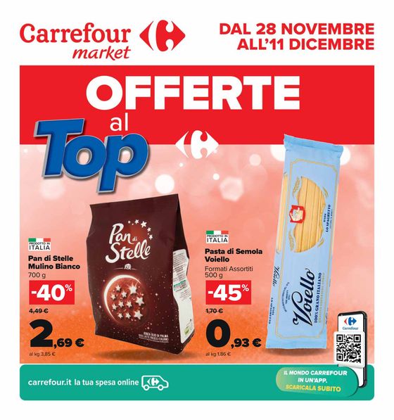 Volantino Carrefour Market a Bologna | Offerte al top | 28/11/2023 - 11/12/2023