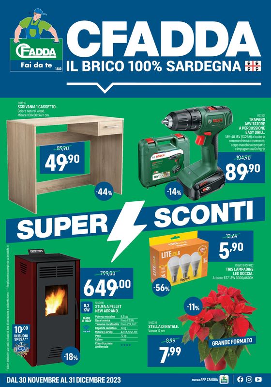 Volantino CFadda | SuperSconti! | 30/11/2023 - 31/12/2023