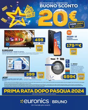 Offerte di Elettronica a Treviso | Buono sconto 20€ in Euronics | 28/11/2023 - 7/12/2023