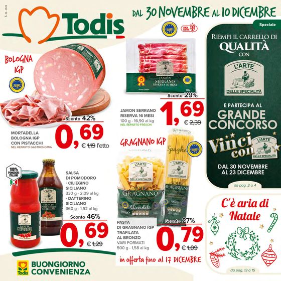 Volantino Todis a Palermo | Dal 30 novembre al 10 dicembre | 30/11/2023 - 10/12/2023