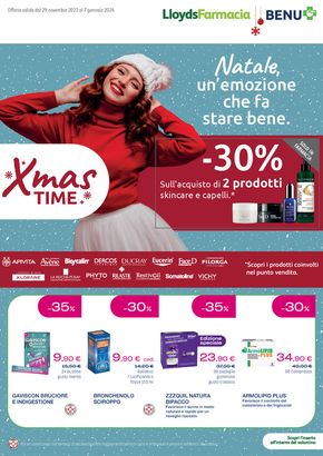 Volantino Lloyds Farmacia a Fiumicino | Natale, un'emozione che fa stare bene. | 29/11/2023 - 7/1/2024