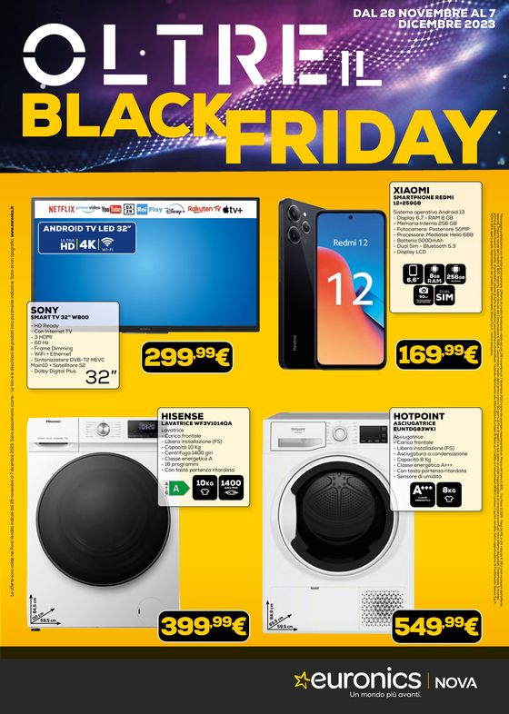 Volantino Euronics a Roma | Oltre il Black Friday | 30/11/2023 - 7/12/2023