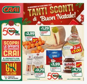 Volantino Crai | Tanti sconti di Buon Natale! | 30/11/2023 - 13/12/2023