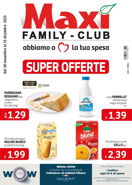 Volantino Maxì Family | Super offerte | 30/11/2023 - 13/12/2023