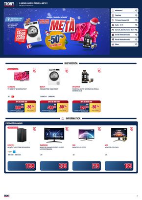 Offerte di Elettronica a Legnago | Il meno caro lo paghi la meta in Trony | 30/11/2023 - 24/12/2023