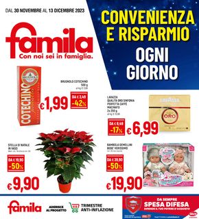 Volantino Famila a Milano | Convenienza e risparmio | 30/11/2023 - 13/12/2023