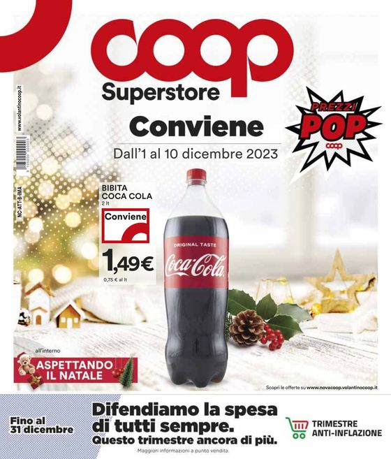 Volantino Coop a Torino | Prezi pop | 1/12/2023 - 10/12/2023