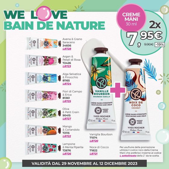 Volantino Yves Rocher | We love bain de nature ! | 1/12/2023 - 12/12/2023