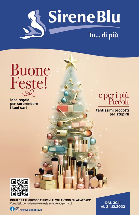 Volantino Sirene Blu | Buone feste | 1/12/2023 - 24/12/2023