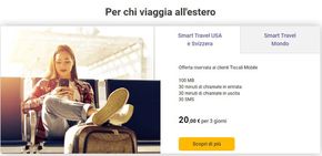 Offerte di Servizi a Prato | Per chi viaggia all'estero  in Tiscali Casa | 1/12/2023 - 8/12/2023