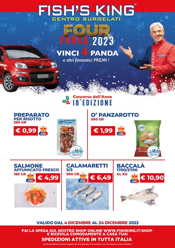 Volantino Fish's King | Four panua 2023 | 4/12/2023 - 24/12/2023