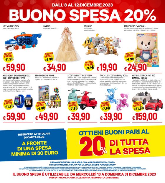 Volantino Galassia | Buono feste | 8/12/2023 - 12/12/2023