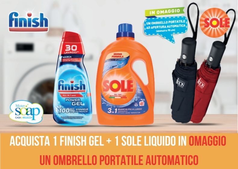 Volantino Ferdico | Acquista 1 finish gel+ 1 sole liquido in omaggio | 12/1/2024 - 30/6/2024