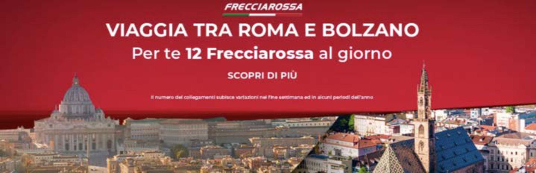 Volantino Trenitalia a Bologna | Viaggia tra Roma e Bolzano  | 16/1/2024 - 30/6/2024