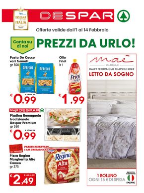 Pasta in offerta - prezzi e sconti di Febbraio 2024