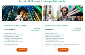 Offerte di Banche e Assicurazioni a Vicenza | Scegli il piano perfetto per te in BPER Banca | 6/2/2024 - 30/6/2024