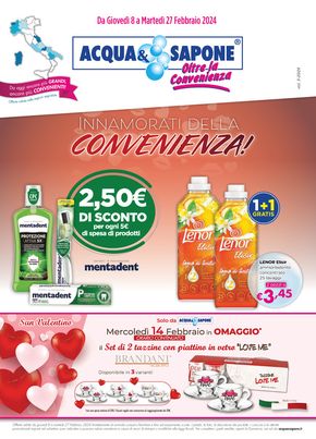 Offerte di Cura casa e corpo a Torino | Innamorati della convenienza in Acqua & Sapone | 8/2/2024 - 27/2/2024