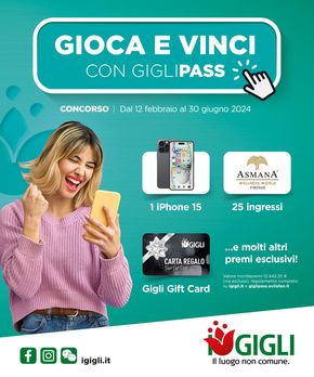 Offerte di Sport e Moda a Firenze | Gioca e vinci con Giglipass in I Gigli | 12/2/2024 - 25/2/2024