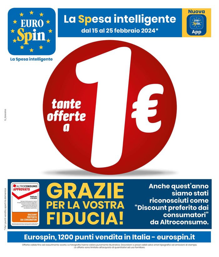 Eurospin a Foiano della Chiana Volantini e Offerte Carnevale