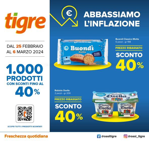 Volantino Tigre a Pescara | 1000 prodotti con sconti fino al 40% | 14/2/2024 - 6/3/2024