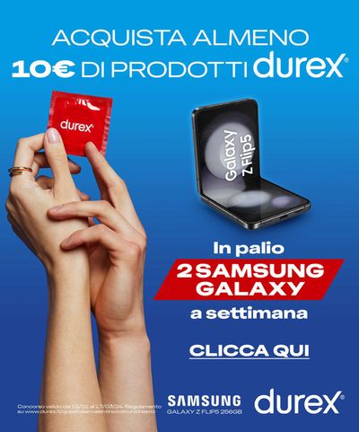 Volantino Durex a Pozzuoli | San Valentino funziona in due  | 14/2/2024 - 17/3/2024