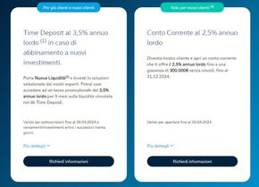 Offerte di Banche e Assicurazioni a Trani | Time Deposit al 3,5% in Deutsche Bank | 14/2/2024 - 30/4/2024