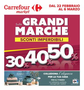 Volantino Carrefour Market a Jesi | Sconti imperdibili 30% 40% 50% | 22/2/2024 - 6/3/2024