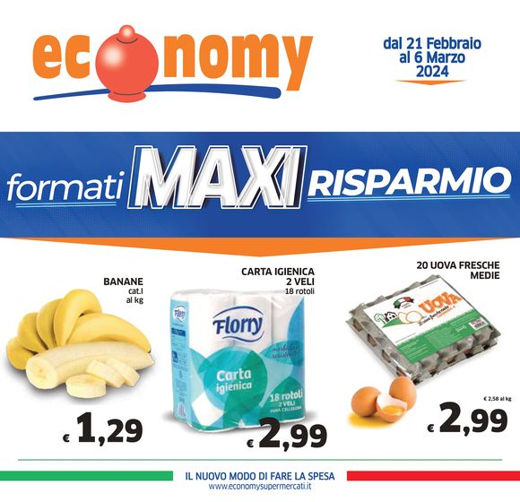 Volantino Economy | Formati MAXI Risparmio | 21/2/2024 - 6/3/2024