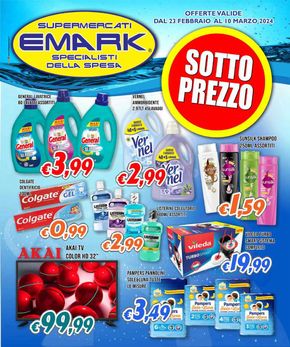 Offerte di Cura casa e corpo a Guidonia Montecelio | Sotto prezzo in Supermercati Emark | 20/2/2024 - 10/3/2024