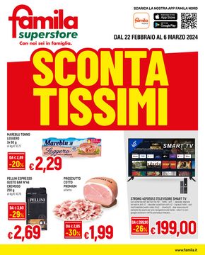 Offerte di Iper e super a Mantova | Scontatissimi in Famila Superstore | 22/2/2024 - 6/3/2024