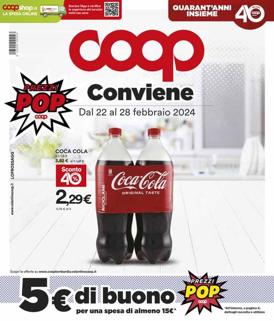 Volantino Coop a Milano | Conviene | 22/2/2024 - 28/2/2024