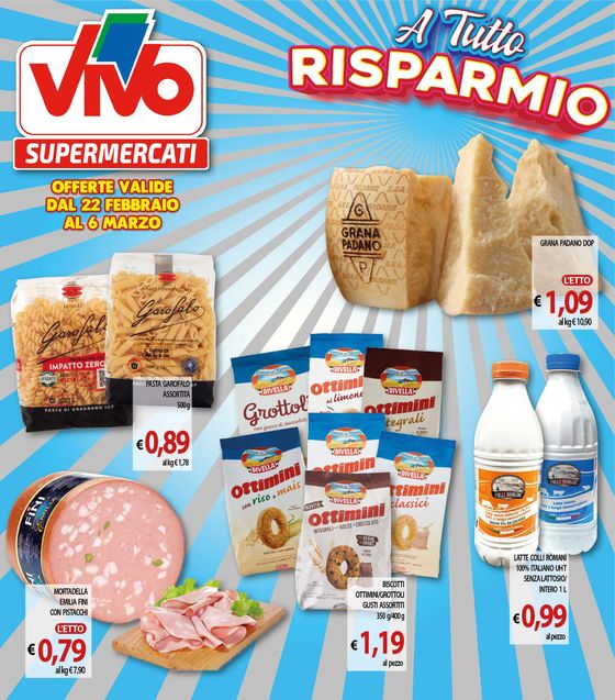 Volantino Vivo Supermercati | A tutto risparmio | 22/2/2024 - 6/3/2024