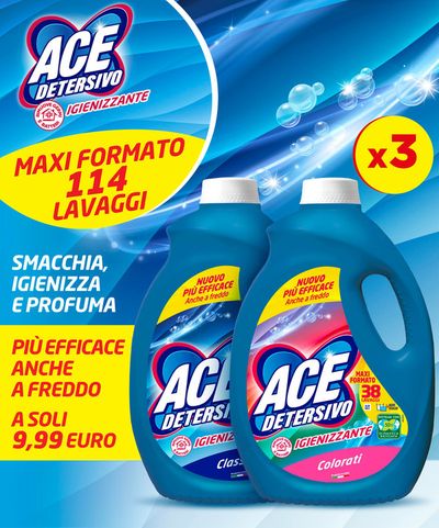 Offerte di Cura casa e corpo a Firenze | Maxi formato 114 lavaggi in ACE | 26/2/2024 - 6/3/2024