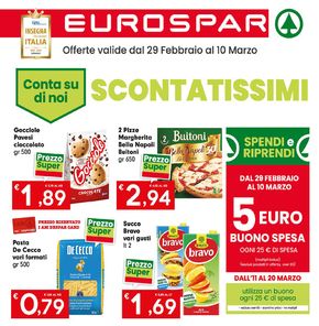Volantino Eurospar a Nichelino | Scontatissimi | 29/2/2024 - 10/3/2024