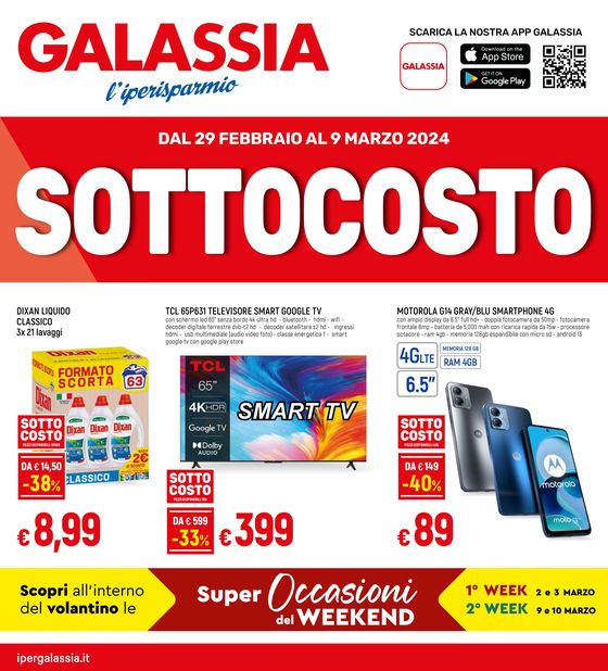 Volantino Galassia a Piacenza | Sottocosto | 29/2/2024 - 9/3/2024