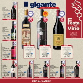 Offerte di Iper e super a Legnano | Festa del vino in Il Gigante | 4/3/2024 - 3/4/2024