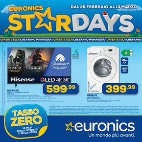 Offerte di Elettronica a Massafra | Star days  in Euronics | 29/2/2024 - 13/3/2024