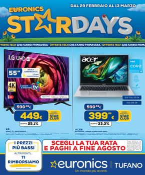 Offerte di Elettronica a Guidonia Montecelio | Star days in Euronics | 29/2/2024 - 13/3/2024