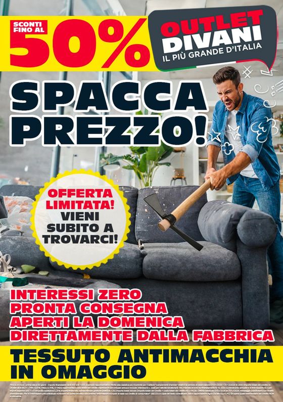 Volantino Outlet divani a Varedo | Spacca prezzo! | 1/3/2024 - 31/3/2024