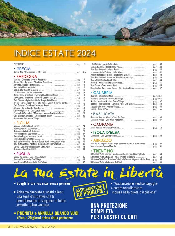 Volantino La Vacanza Italiana | Estate 2024 | 6/3/2024 - 22/9/2024