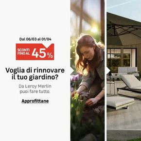 Offerte di Arredamento a Livorno | Sconti fino al 45% in Leroy Merlin | 6/3/2024 - 1/4/2024