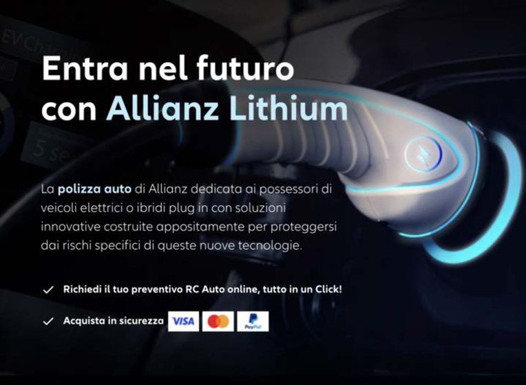 Volantino Allianz a Milano | Entra nel futuro con allianz lithium | 7/3/2024 - 23/5/2024
